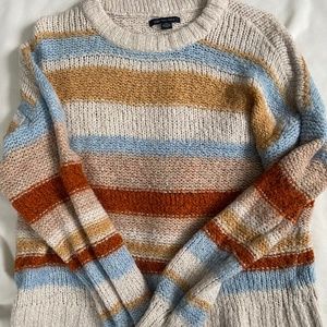 American Eagle wide stripe sweater L